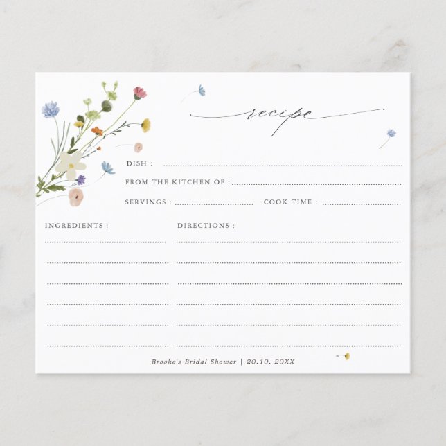 Fleur sauvage de printemps Jardin chic Fête des ma (Devant)