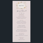 Fleur sauvage de printemps | Menu Dîner Mariage Bl<br><div class="desc">Ce fleur sauvage de printemps | menu de dîner mariage est parfait pour votre mariage boho vintage rustique. Le design est composé de fleurs sauvages pastel pastel colorées et élégantes. Il rappelle au spectateur une simple et classique prairie de jardin d'été bohème. Un point fort du design est la façon...</div>