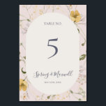 Fleur sauvage de printemps | Numéro de table vide<br><div class="desc">Ce fleur sauvage de printemps | le numéro de table est parfait pour votre mariage boho vintage rustique. Le design est composé de fleurs sauvages pastel pastel colorées et élégantes. Il rappelle au spectateur une simple et classique prairie de jardin d'été bohème. Un point fort du design est la façon...</div>