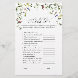 Fleur sauvage d'été Jeu de Fête des mariées Floral