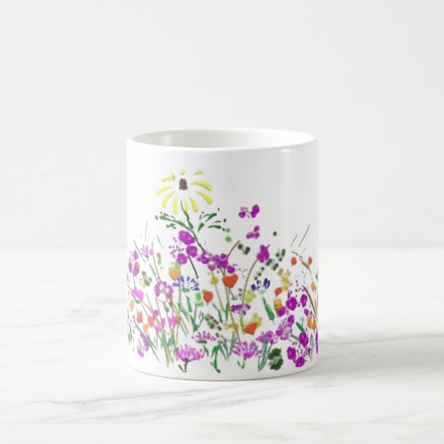 Fleur sauvage Doodle Mug (Centre)