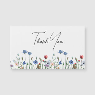 Fleur sauvage élégant Merci de script