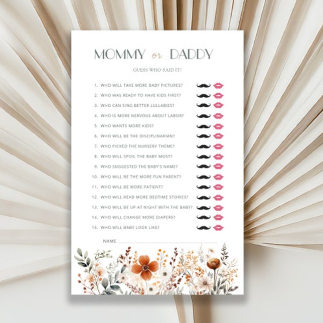 Fleur sauvage en terre cuite Baby shower maman ou  (Créateur téléchargé)