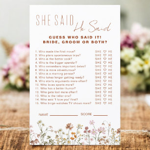 Fleur sauvage Fête des mariées Il A Dit Qu'Elle A