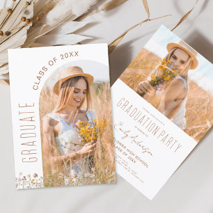 Fleur sauvage Graduation Party Arch Photo Invitati