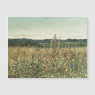 Fleur sauvage. Huile sur Toile. Mer vintage