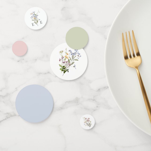 Fleur sauvage Mariage Table Confetti Floral Whimsi (Groupe)