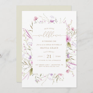 Fleur sauvage Meadow Invitation pour le premier