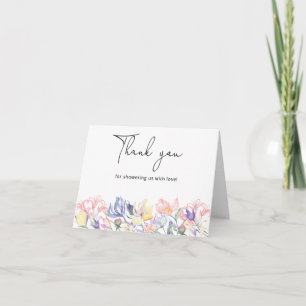 Fleur sauvage merci baby shower