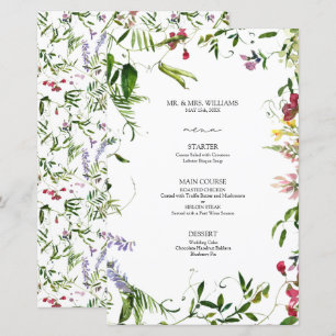Fleur sauvage moderne été Calligraphie Mariage Men