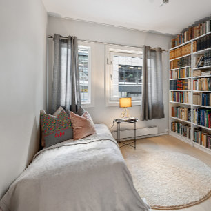 Fleur sauvage motif pavot gris lancer oreiller