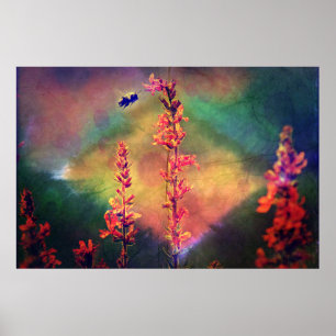 Fleur sauvage N Bee Automne Diamond Poster
