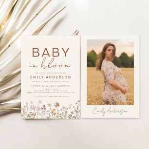 Fleur sauvage photo Baby in Bloom Baby shower