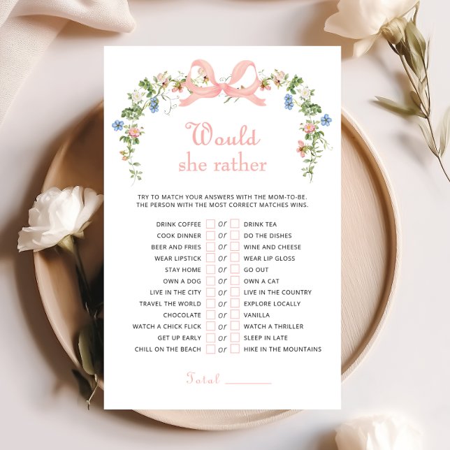 Fleur sauvage Pink Bow préférerait-elle jouer (Créateur téléchargé)