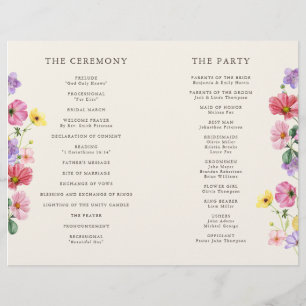 Fleur sauvage Rustic Chic Floral Boho Programme de
