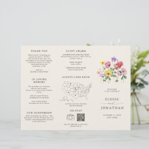 Fleur sauvage Rustic Chic Floral Boho programme de