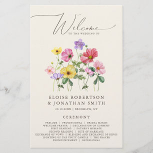Fleur sauvage Rustic Chic Floral Boho Programme de