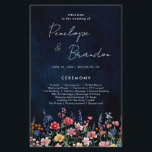 Fleur sauvage Rustic Country Boho Wedding Programm<br><div class="desc">Célébrez votre amour avec ce programme de mariage dynamique avec un design fleur sauvage d'aquarelle dans les tons rose, violet et vert. Parfait pour les mariages de jardin, de printemps ou de style rustique, cet invitation d'inspiration nature allie délicats accents floraux à une typographie élégante, créant une touche fantaisiste et...</div>