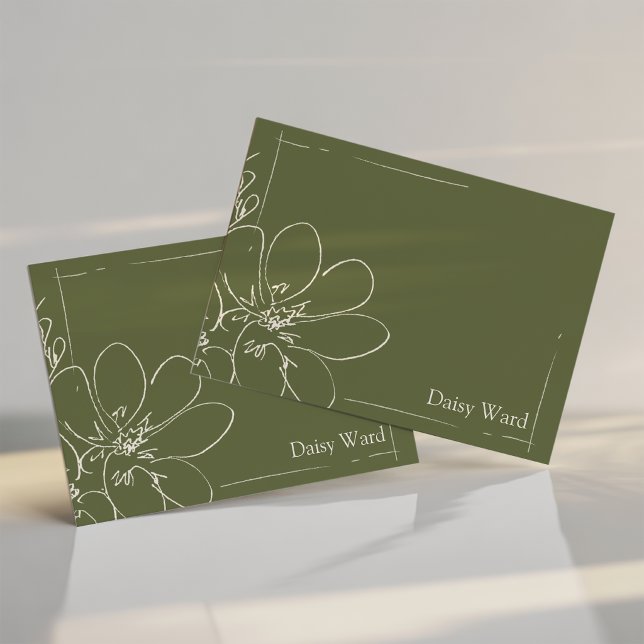 Fleur sauvage rustique dessinée à la main personna (Créateur téléchargé)
