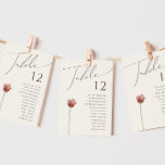 Fleur sauvage simple | Tableau numérique beige<br><div class="desc">Ce simple fleur sauvage | tableau beige carte numérique est parfait pour votre mariage de sauce blanche. Le singulier floral rose, lumineux et enchanté, donne à ce produit une sensation artistique et délicate qui est un design simple et moderne. Ce look conviendra à toute saison mariage : printemps, été, automne...</div>
