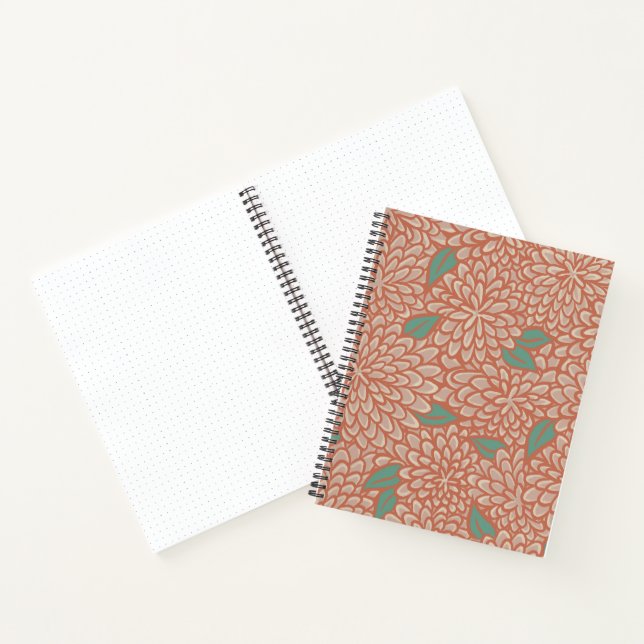 Fleur sauvage - Zinnia - Bullet Journal - Orange (Intérieur)