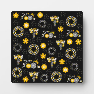 Fleur Shop Grateful, Plaque de table avec l'Easel