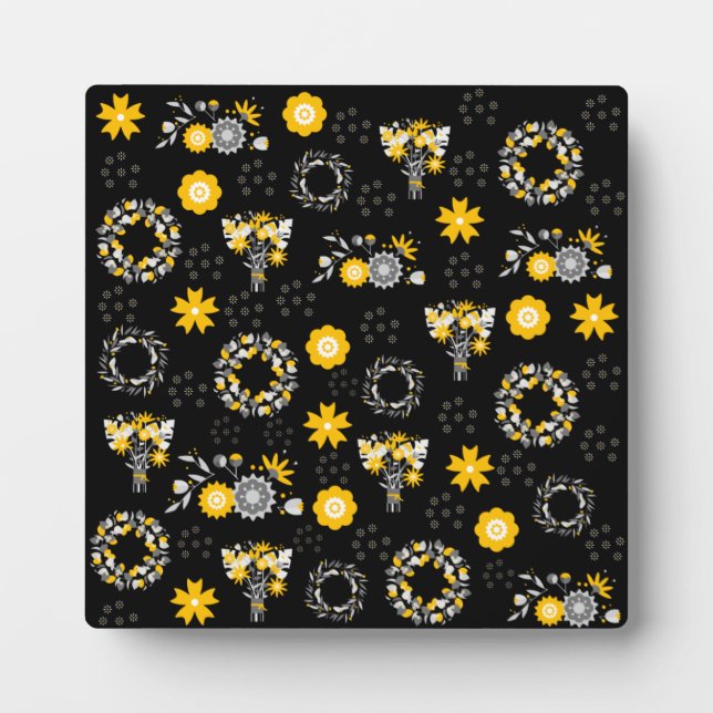 Fleur Shop Grateful, Plaque de table avec l'Easel (Devant)