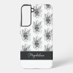 Fleur Tangle Art, dessinée - Samsung Galaxy Coque