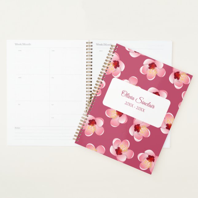 Fleur Tropicale Rose Personnalisée (Devant avec enveloppe)