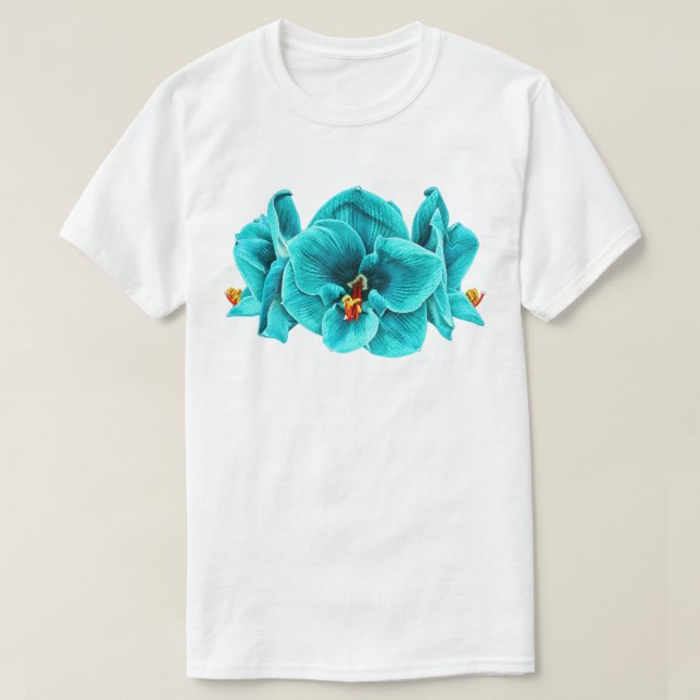 Fleur Turquoise - T-shirt (Design devant)
