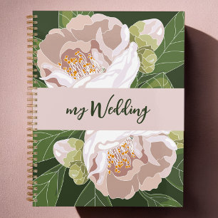 Fleur verdoyante et mariage élégant