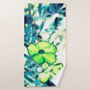Fleur verte en changeant les couleurs