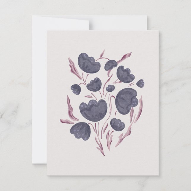 Fleur violet foncé esthétique (Devant)