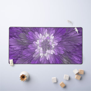 Fleur Violette Psychedélique Art Fractal Abstrait