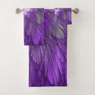 Fleur Violette Psychedelique Art Fractal Abstrait
