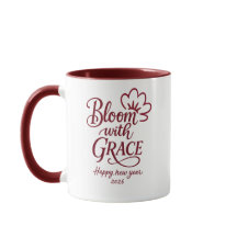 Fleurir avec grâce – Mug Combo Nouvel An 2026