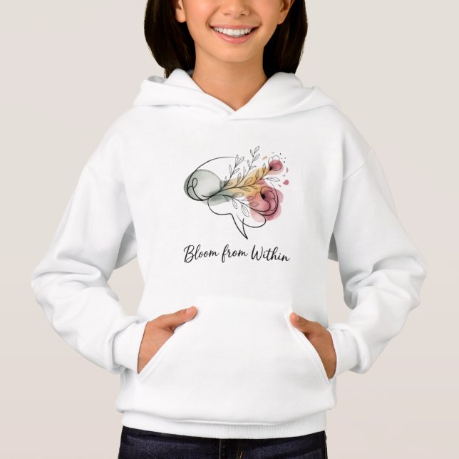 Fleurir de l'intérieur – Veste à capuche confortab (Devant)