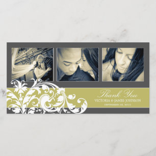 FLEURISME KIWI CARTE DE REMERCIEMENTS mariage