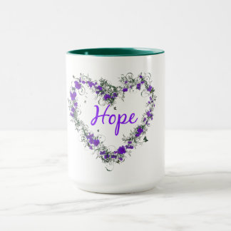 Fleurissez le coeur de l'espoir tasse de sonnerie