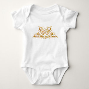 Fleurissez où vous êtes planté Body bébé or