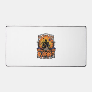 Fleuriste balai cassé sorcière Halloween citrouill