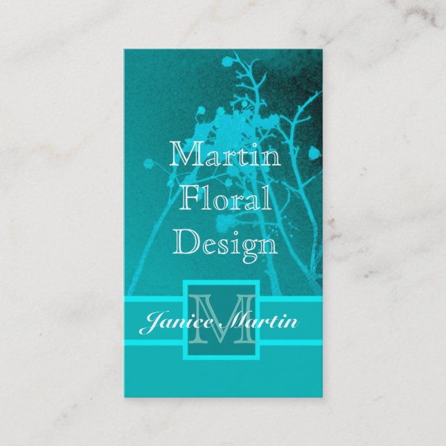 fleuriste carte de visite sur deux côtés (Devant)
