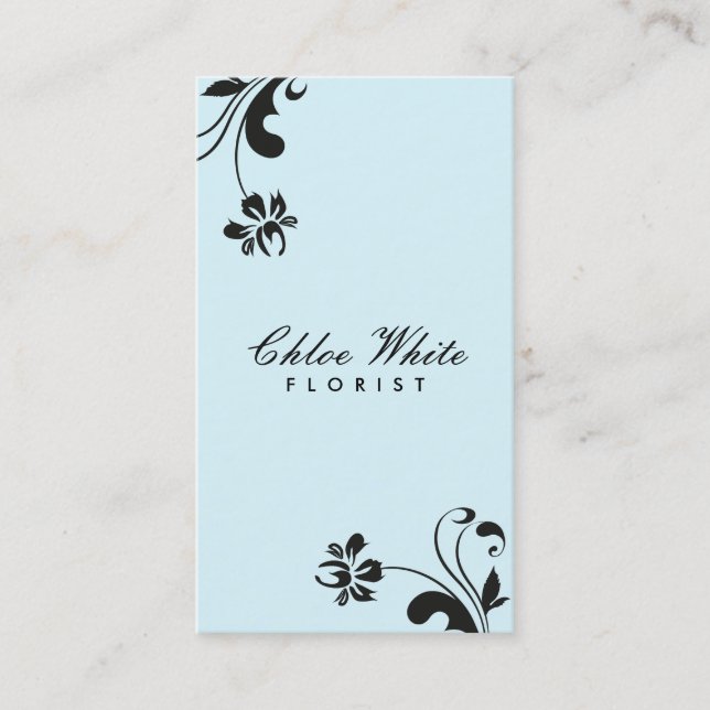 Fleuriste - cartes de visite (Devant)