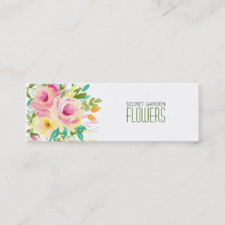 Fleuriste peint Cartes de visite maigres