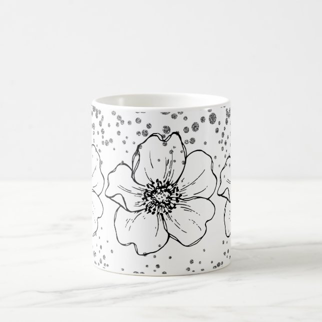 fleurit bébé fleurit Mug Pailleté Fleur Cadeau (Centre)