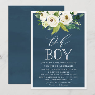 Fleurit rustique Invitation Baby shower