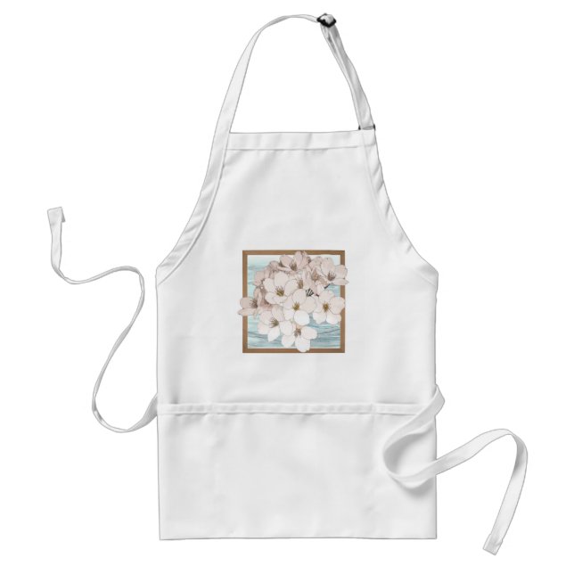 Fleurs Abondantes sur un tablier (Devant)