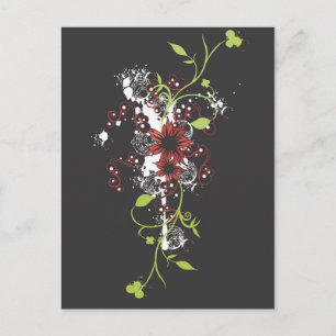 Fleurs Abstraites Carte postale