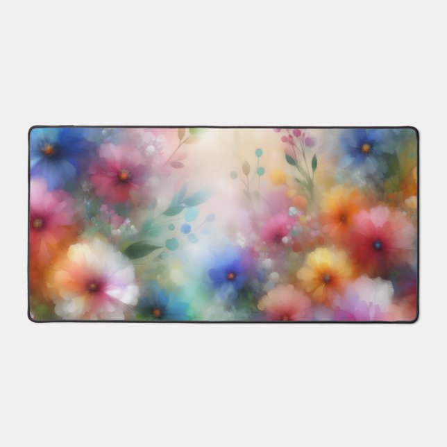 Fleurs abstraites dans le style aquarelle (Recto)