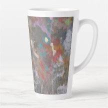 Fleurs Abstraites de forêt Latte Mug